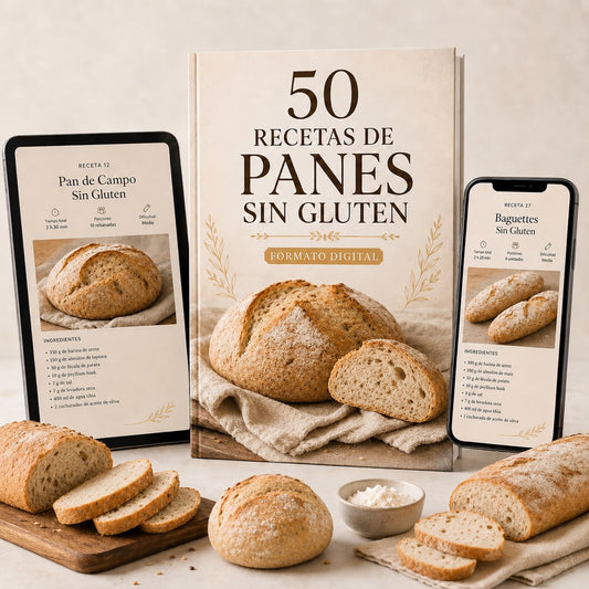 🥖 50 RECETAS DE PANES SIN GLUTEN +  🎁 4 REGALOS